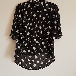 Stars high low blouse /shear